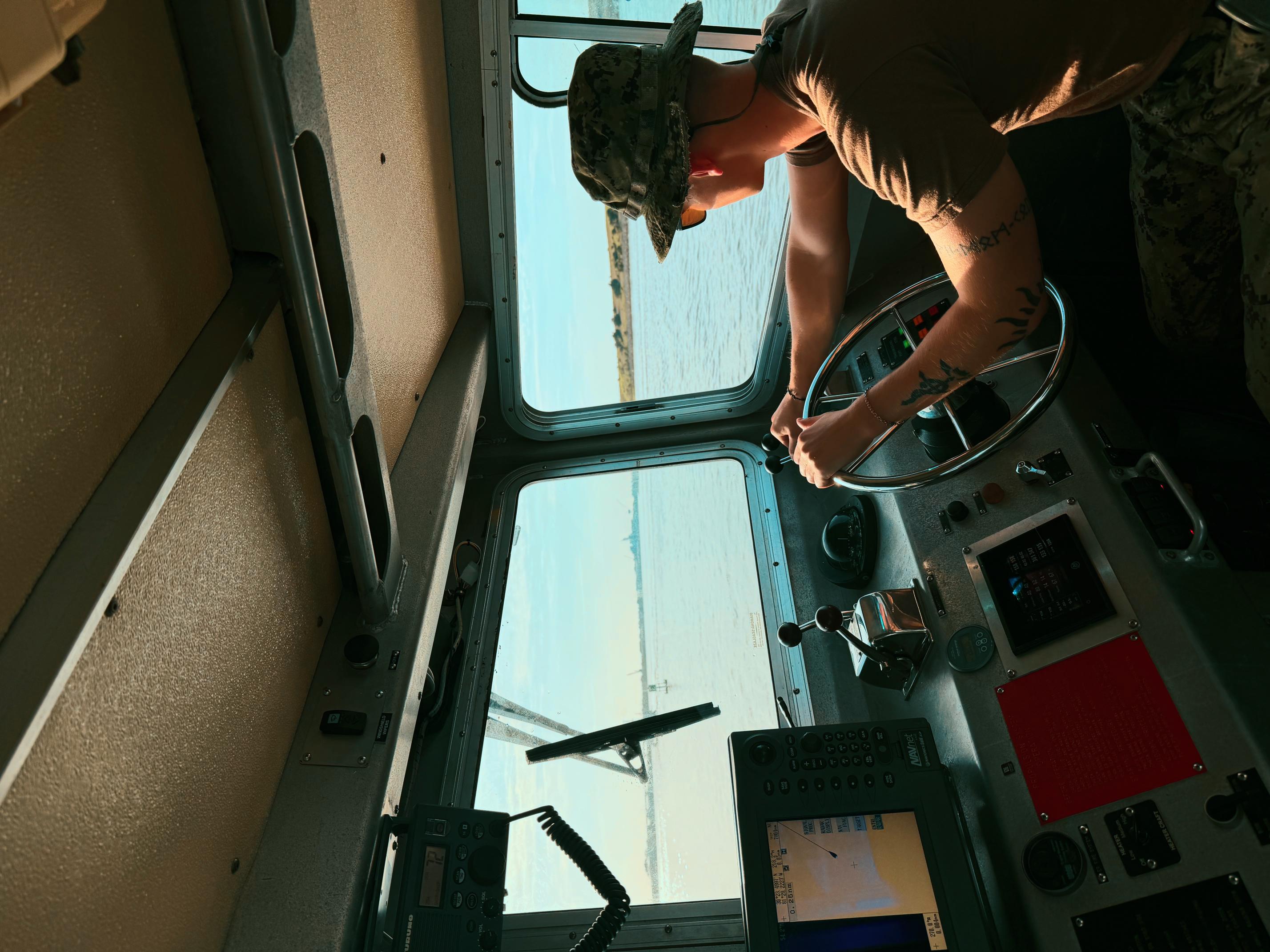 Cutter Driving Boat