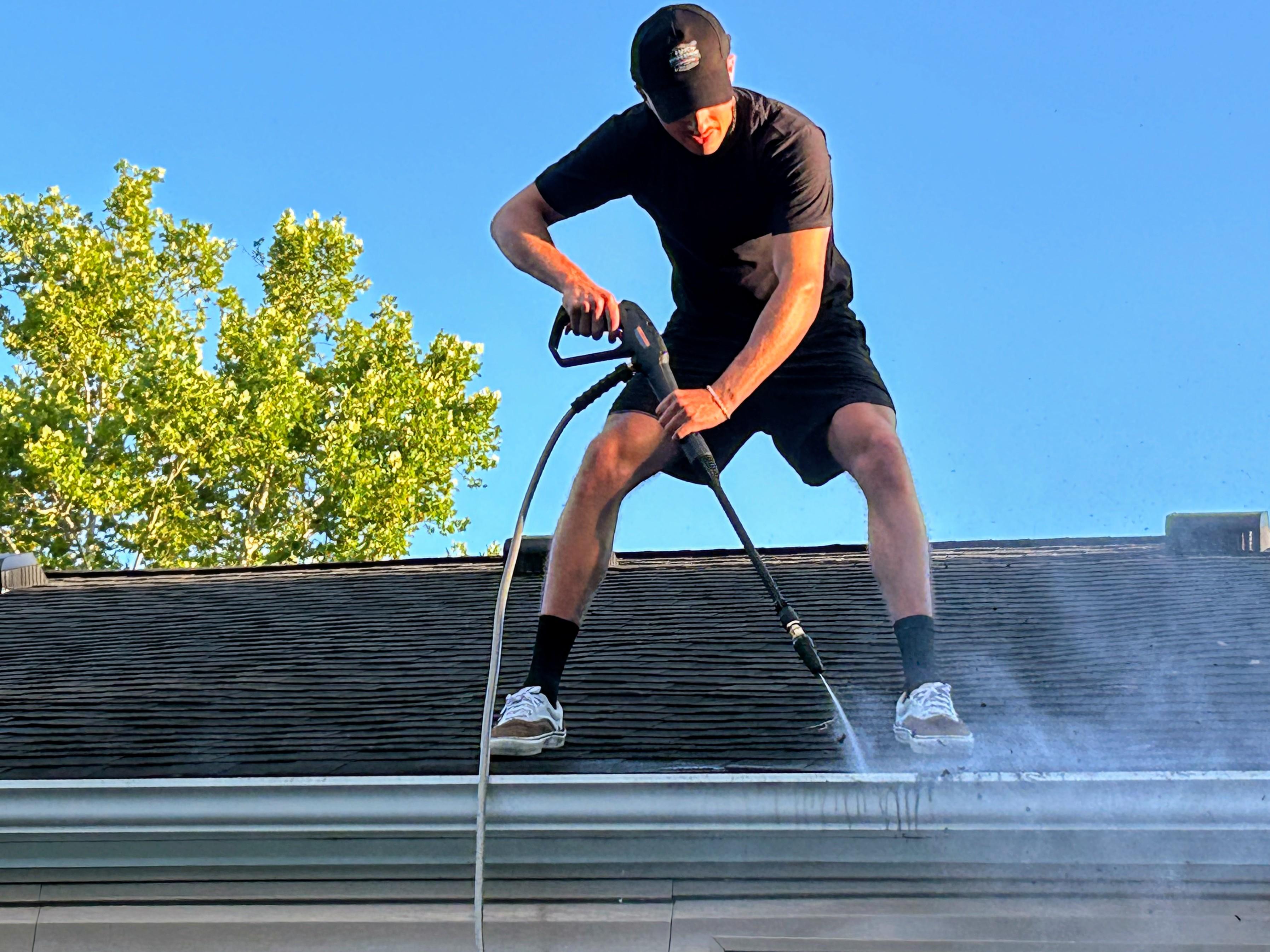 Big Pressure Power Washing technician