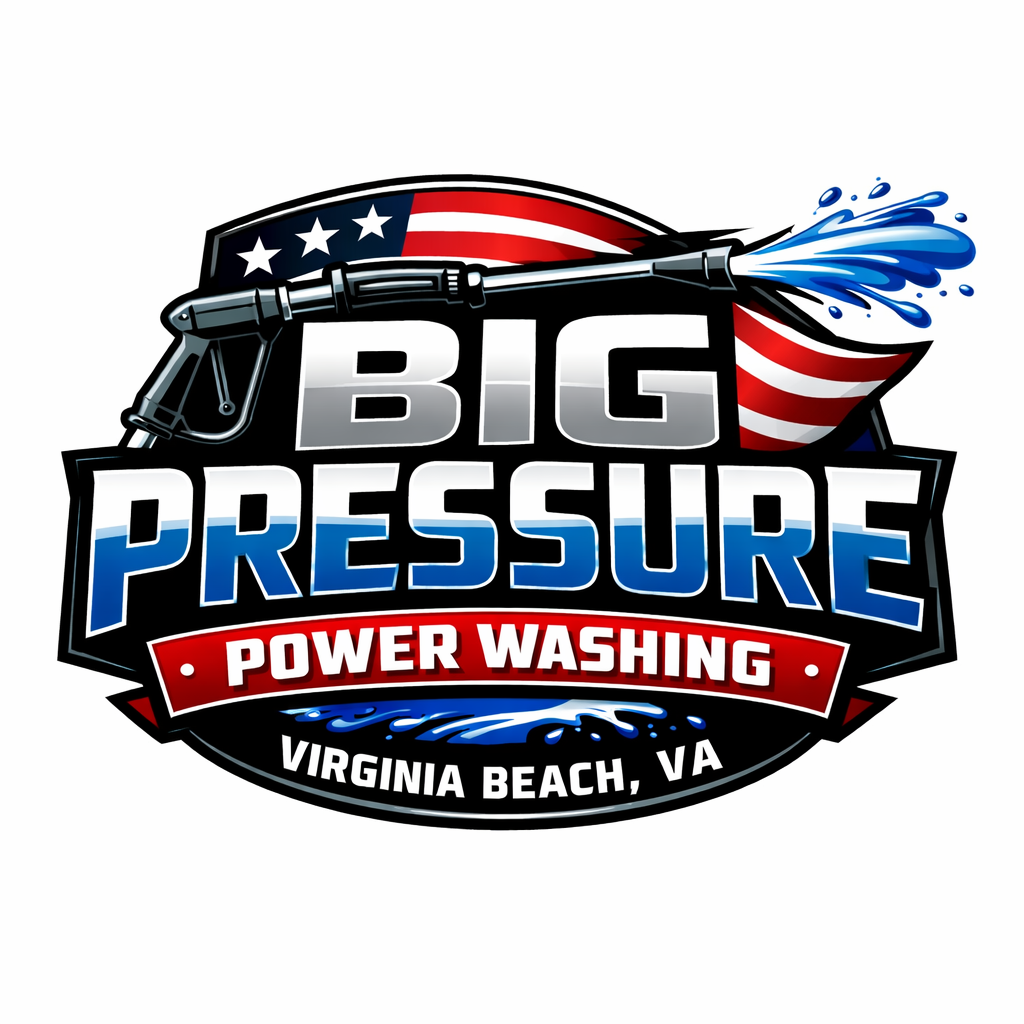 Big Pressure Power Washing logo serving Virginia Beach, Chesapeake, and Norfolk, Virginia